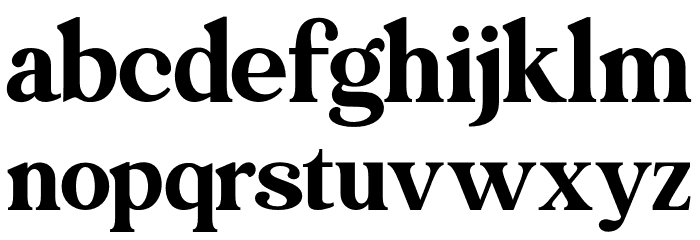 RachelBrown-Regular Font LOWERCASE
