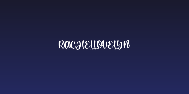 RachelLovelyn Social Header