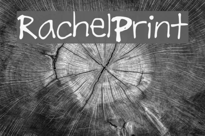 RachelPrint Font examples
