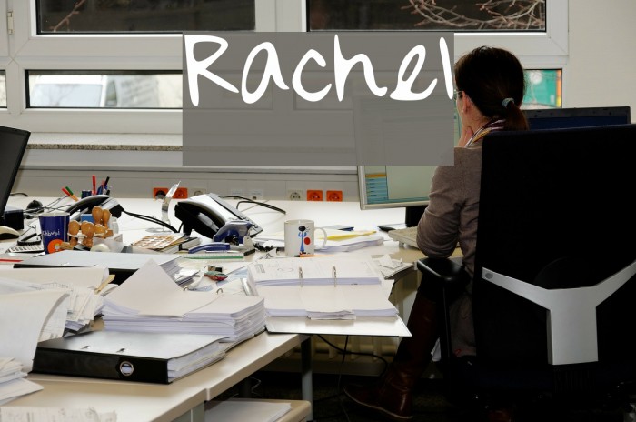 Rachel_ Font examples