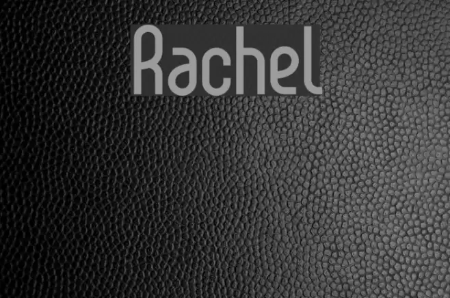 Rachel Font examples