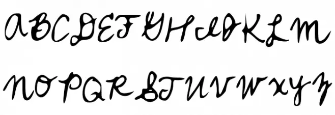 Rachel_fancy Font UPPERCASE