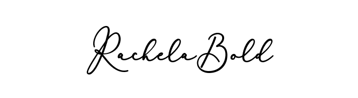 RachelaBold  Frei Schriftart Herunterladen