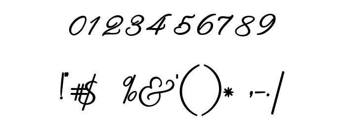 RachelaBold Font OTHER CHARS