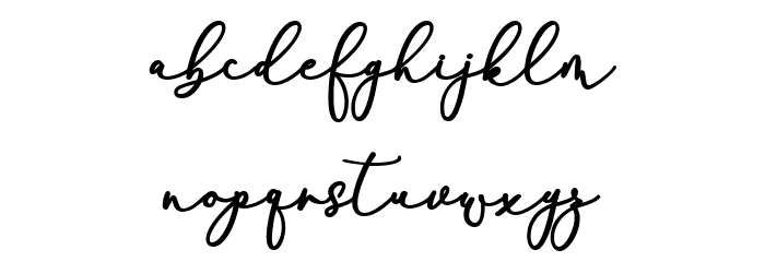 RachelaBold Font LOWERCASE