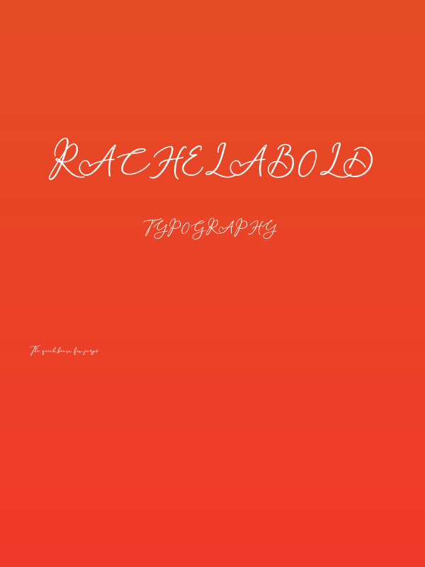 RachelaBold Poster