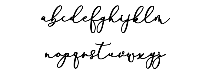 RachelaBold Font LOWERCASE