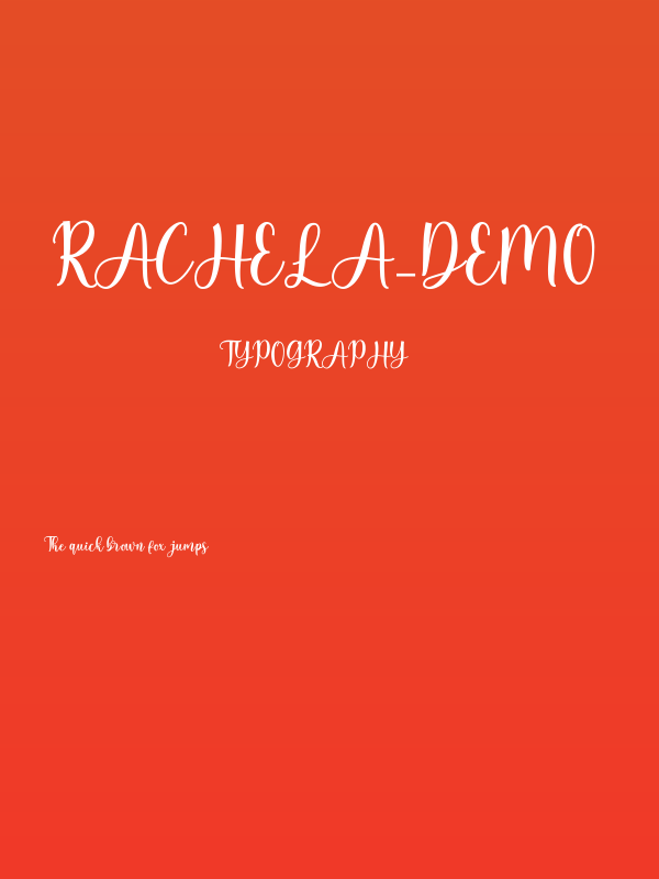 Rachela_DEMO Poster