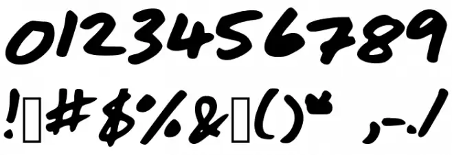 Rachelhand Font OTHER CHARS