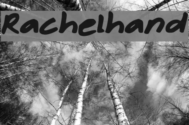 Rachelhand Font examples