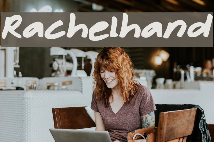 Rachelhand फ़ॉन्ट examples