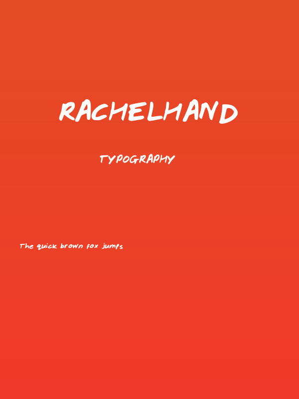 Rachelhand Poster