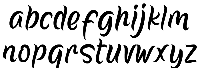Rachelia Font LOWERCASE