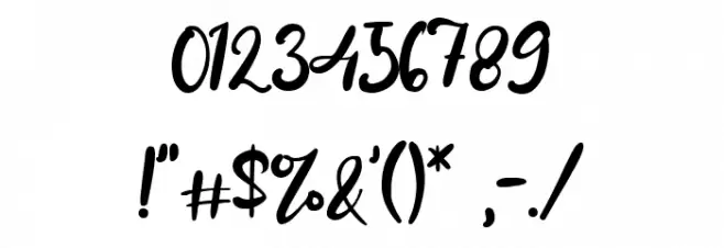 Rachell Gold Font OTHER CHARS