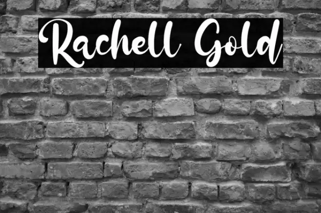 Rachell Gold Font examples