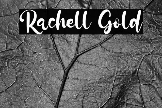 Rachell Gold Font examples