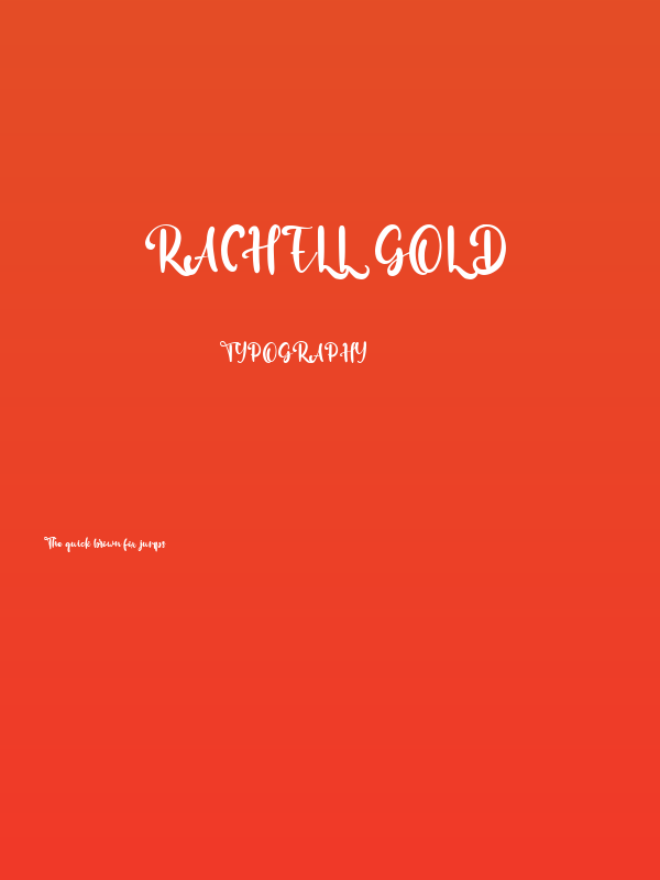 Rachell Gold Poster