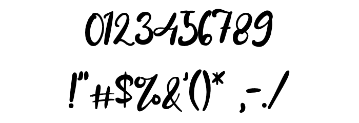 RachellGold Font OTHER CHARS