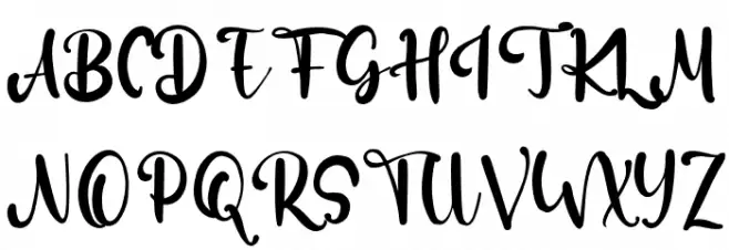 RachellGold Schriftart Groß