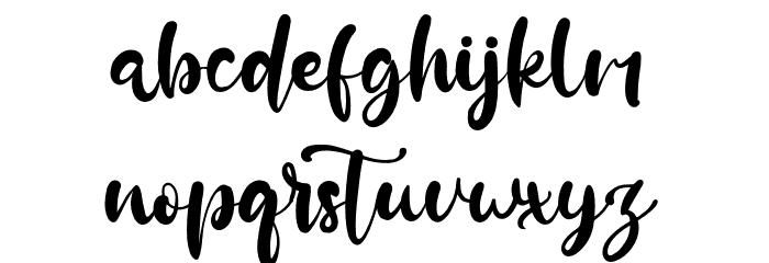 RachellGold Font LOWERCASE
