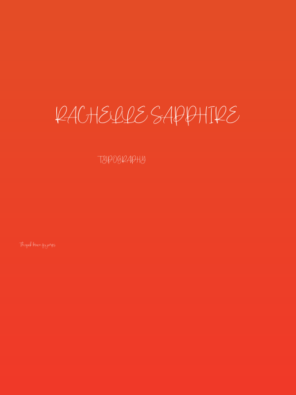 Rachelle Sapphire Poster