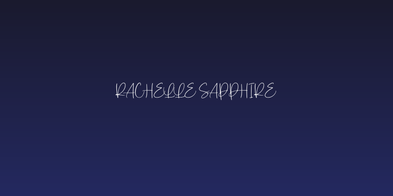 Rachelle Sapphire Social Header