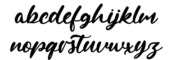 RachelleStern Font LOWERCASE