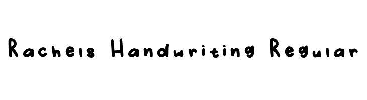 Rachels Handwriting Regular Font