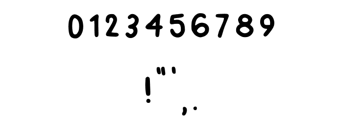 Rachels Handwriting Regular Font Alte caractere