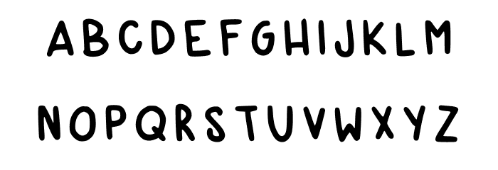 Rachels Handwriting Regular Font Litere mari