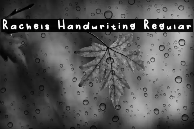 Rachels Handwriting Regular Font examples