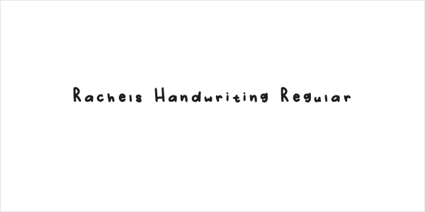 Rachels Handwriting Regular Logo