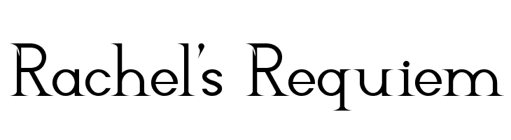 Rachel's Requiem  font caratteri gratis
