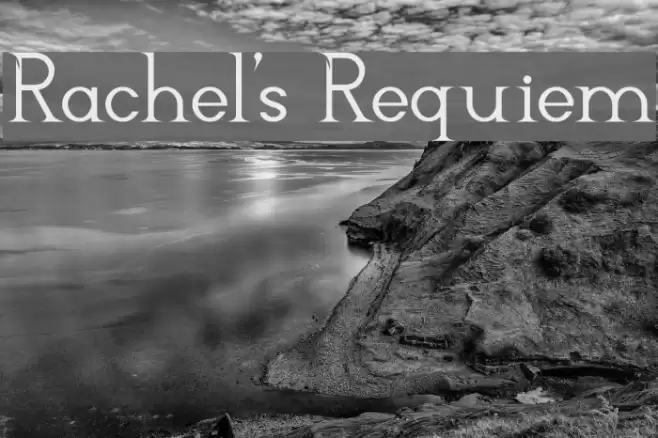 Rachel's Requiem Font examples