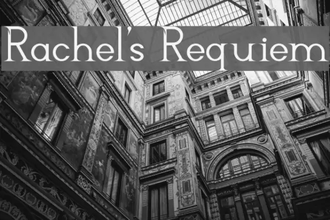 Rachel's Requiem Font examples