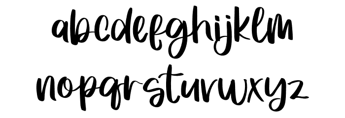 Rachels Snowlover Font LOWERCASE
