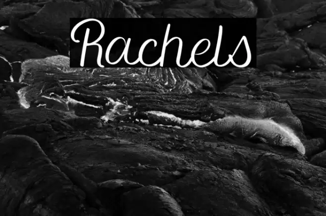 Rachels Font examples