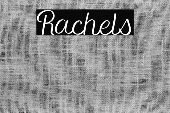 Rachels Font examples
