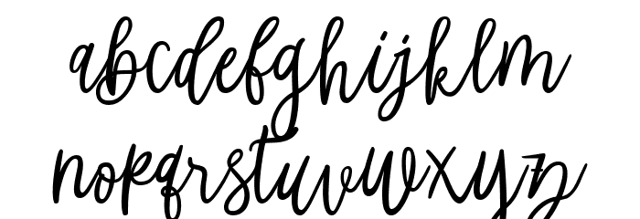 Rachelya Font LOWERCASE