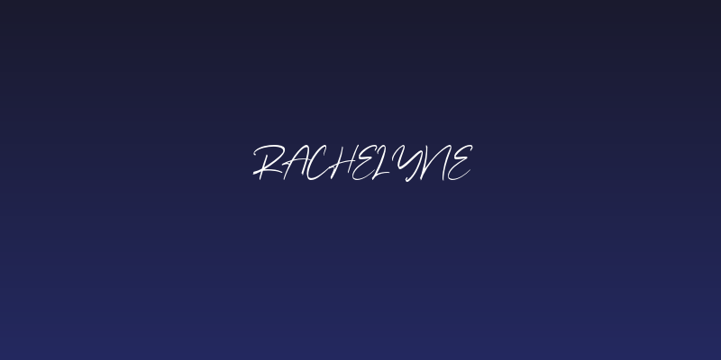 Rachelyne Social Header