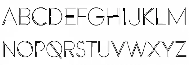 Racheto Font Litere mari
