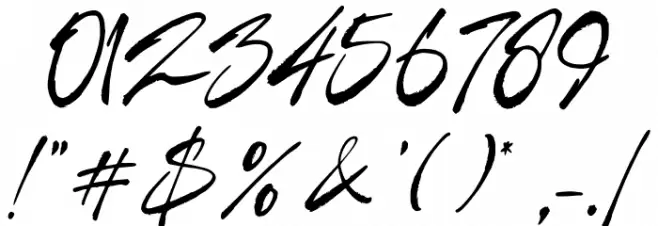 Racing Catalogue Font OTHER CHARS