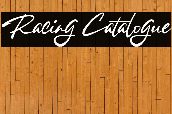 Racing Catalogue Example 3