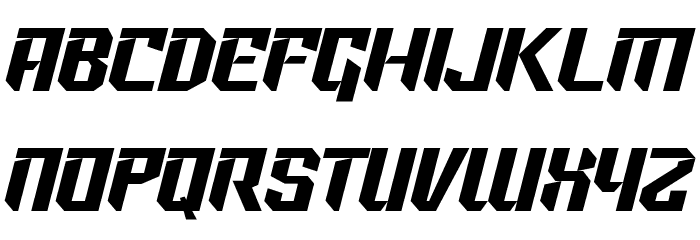 Racing Games Font UPPERCASE