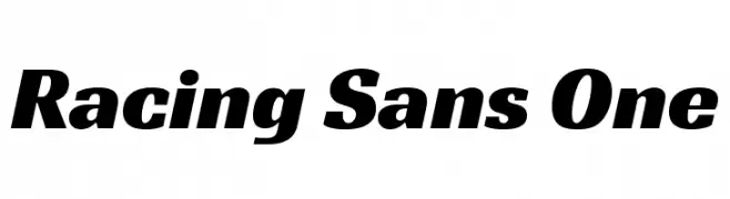 Racing Sans One  Frei Schriftart Herunterladen