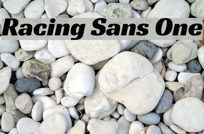 Racing Sans One Font examples