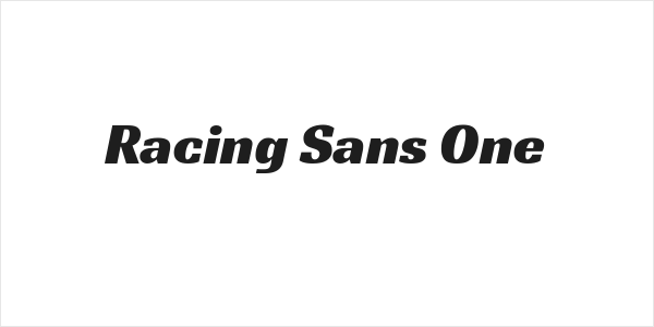 Racing Sans One Logo