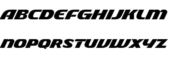 Racing Team Personal Used Font LOWERCASE