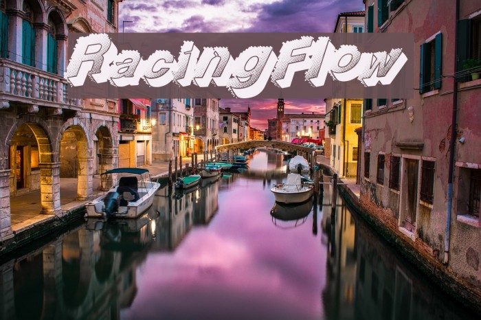 RacingFlow Font examples