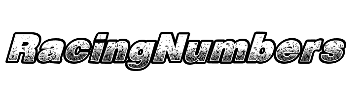 RacingNumbers  font caratteri gratis